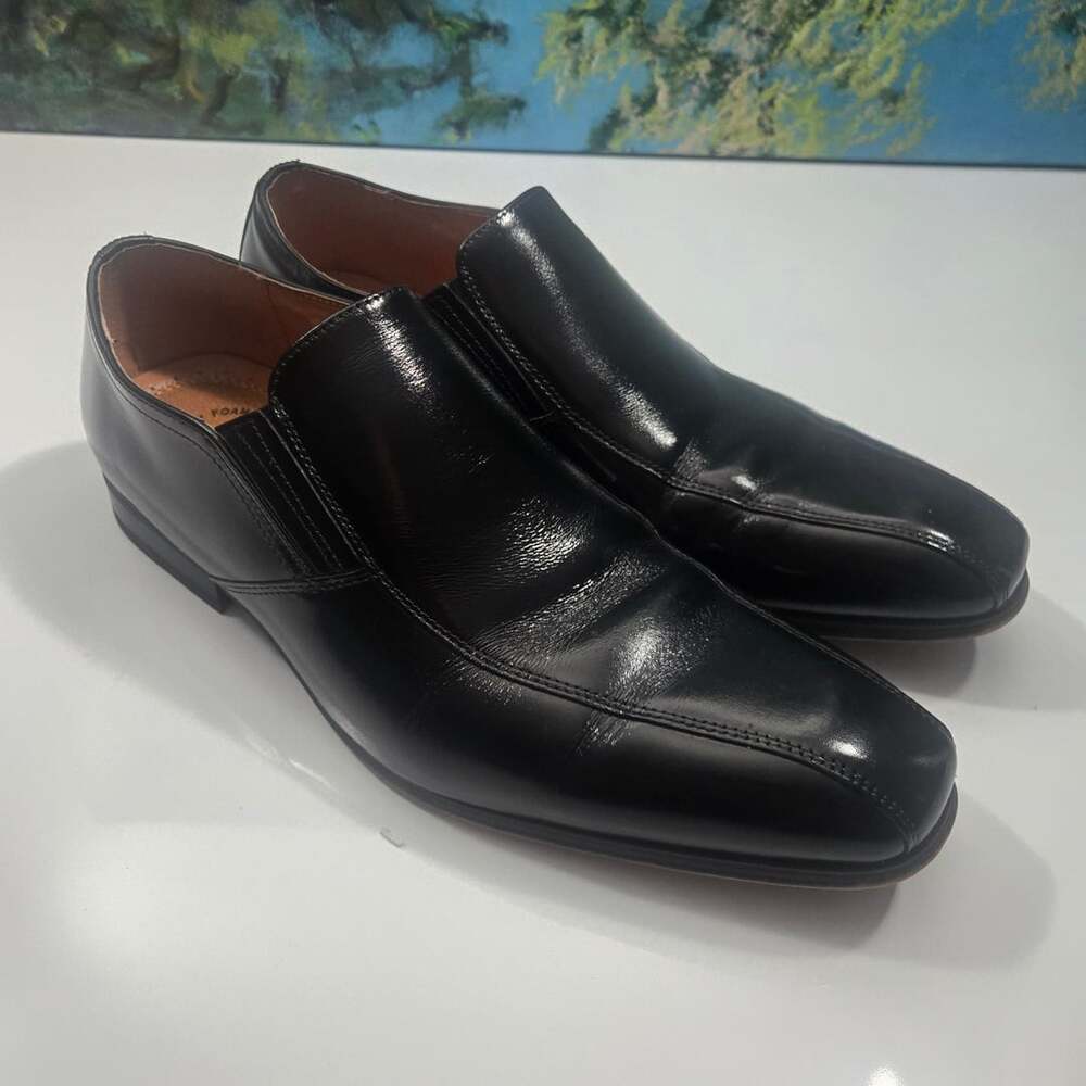 Florsheim Postino Bike Toe Slip On Dress Shoes Black